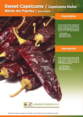 WHOLE DRIED PAPRIKA PODS